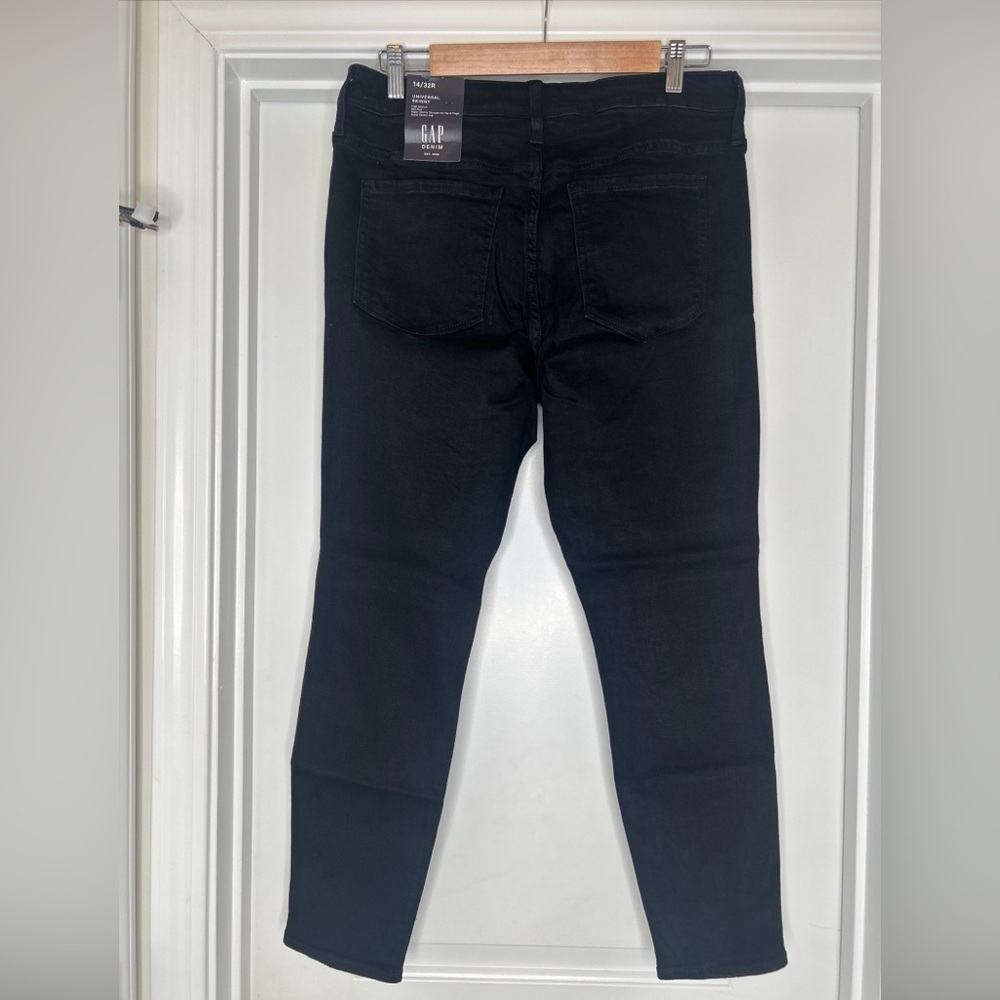 Gap Women’s Black Denim Universal Skinny Jeans Size 14/32R New With Tags - Picture 5 of 12